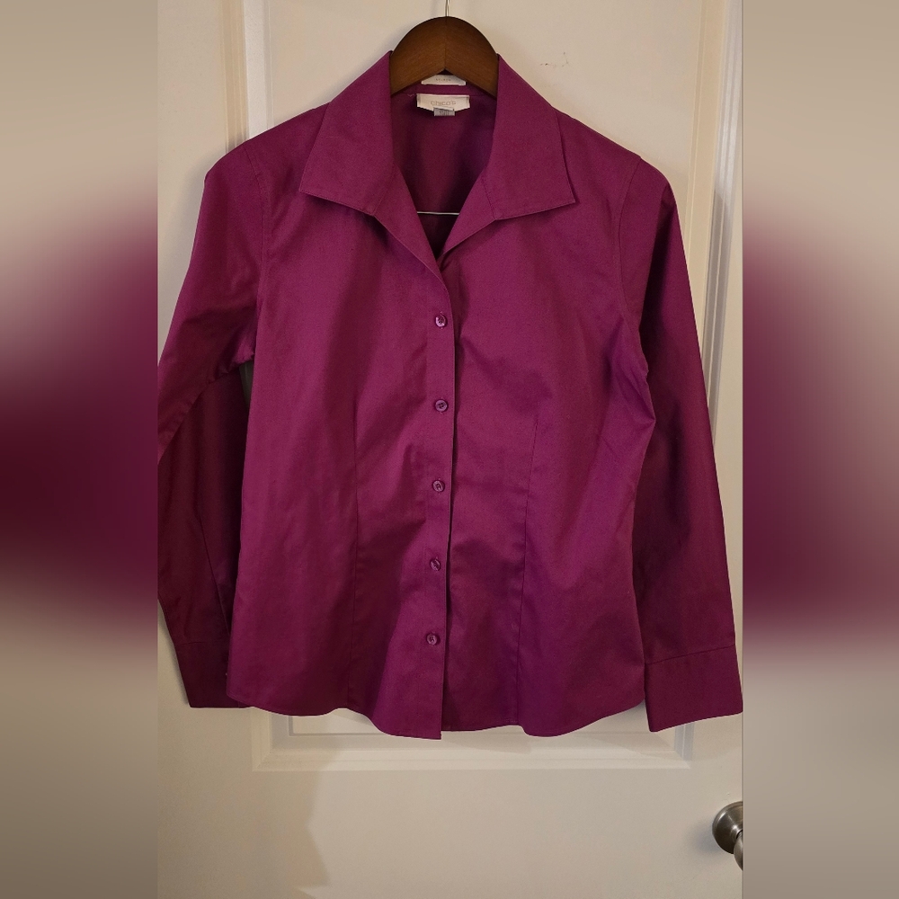 Chico's Purple Button Down Shirt